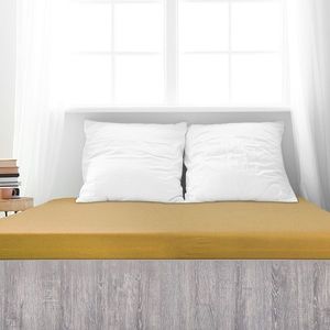 Cearșaf de pat 4Home din frotir Ideal muștar , 100 x 200 cm, galben închis, 100 x 200 cm imagine