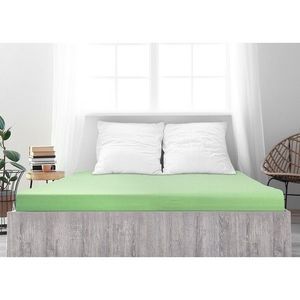 Cearșaf de pat 4Home jersey Ideal verde , 100 x 200 cm, verde, 100 x 200 cm imagine