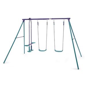 Plum Set de trei leagăne cu construcție metalică , 268 x 178 x 183 cm imagine