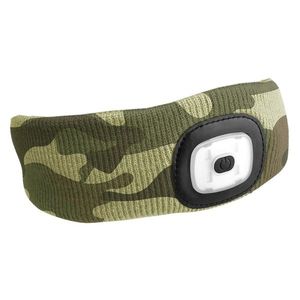 Banderolă Sixtol cu frontală 45 lm, USB, uni, camuflaj imagine
