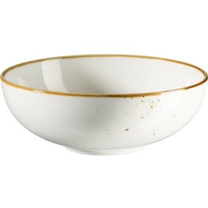 Mäser Bowl Pintar Alb maro puncte 17 cm, maro, 17 cm imagine