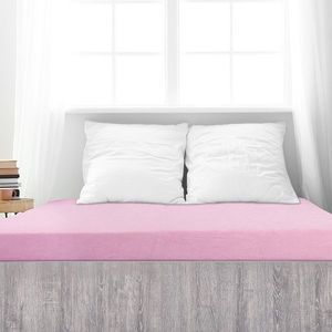 Cearșaf de pat 4Home din frotir Ideal roz , 90 x200 cm, roz, 90 x 200 cm imagine