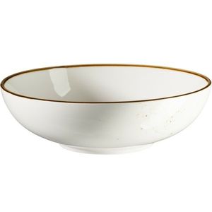 Mäser Bowl Pintar Alb maro puncte 22 cm, maro, 22 cm imagine