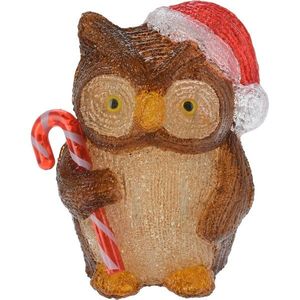 Decorațiune LED de Crăciun Bufniță Candy, 24 cm imagine