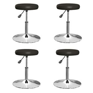 vidaXL Scaune de bar, 4 buc., negru imagine