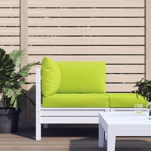 vidaXL Perne pentru canapea din paleți, 3 buc., verde aprins, textil imagine