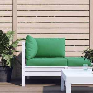 vidaXL Perne pentru canapea din paleți, 3 buc., verde, textil imagine