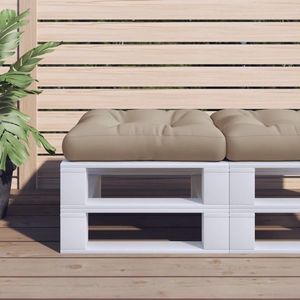 vidaXL Pernă pentru paleți, gri taupe, 60x61, 5x10 cm, textil imagine