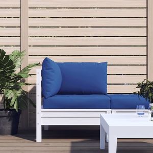 vidaXL Perne pentru canapea din paleți, 3 buc., albastru, textil imagine