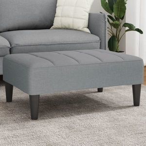 vidaXL Taburet, gri deschis, 77x55x31 cm, material textil imagine