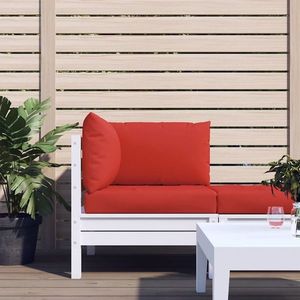 vidaXL Perne pentru canapea din paleți, 3 buc., roșu, material textil imagine