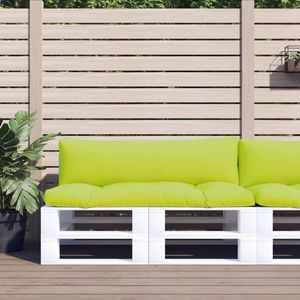 vidaXL Perne de paleți, 2 buc, verde aprins, material textil imagine