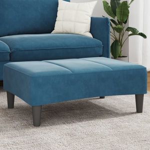 vidaXL Taburet, albastru, 77x55x31 cm, catifea imagine