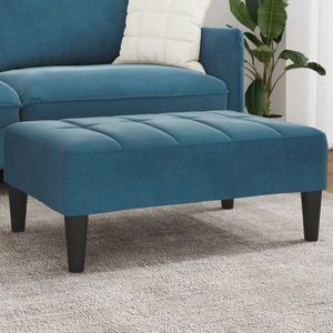vidaXL Taburet, albastru, 77x55x31 cm, catifea imagine
