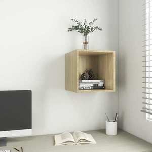 vidaXL Dulap de perete, stejar Sonoma, 37x37x37 cm, PAL imagine