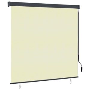 vidaXL Jaluzea tip rulou de exterior, crem, 160 x 250 cm imagine
