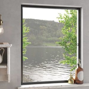 vidaXL Plasă insecte pentru ferestre, antracit, 80x100 cm imagine