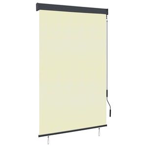 vidaXL Jaluzea tip rulou de exterior, crem, 120 x 250 cm imagine