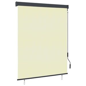 vidaXL Jaluzea tip rulou de exterior, crem, 140 x 250 cm imagine