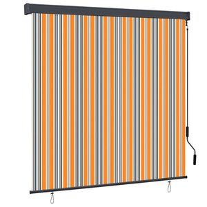 vidaXL Jaluzea tip rulou de exterior, galben și albastru, 160 x 250 cm imagine