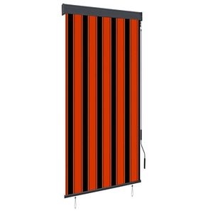 vidaXL Jaluzea tip rulou de exterior, portocaliu și maro, 100 x 250 cm imagine