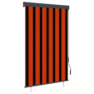 vidaXL Jaluzea tip rulou de exterior, portocaliu și maro, 120 x 250 cm imagine
