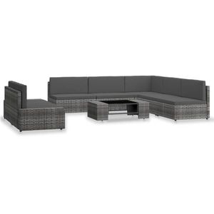 vidaXL Set mobilier pentru grădină, 7 piese, antracit imagine