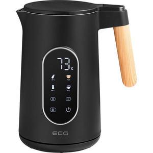Fierbator electric ECG RK 1799 Smart Black, 1.7 litri, 2200 W, pereti dubli, panou tactil, functii presetate, negru imagine