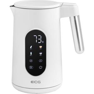 Fierbator electric Ecg Rk 1799 Smart White, 1.7 litri, 2200 W, pereti dubli, panou tactil, functii presetate, alb imagine
