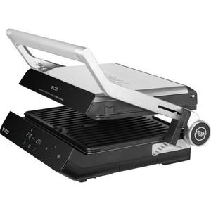 Grill electric ECG FORZA 5200 Fuego, 2000W, 80-230 °C, 2 termostate, cronometru, deschidere 180°, capac din otel inoxidabil imagine