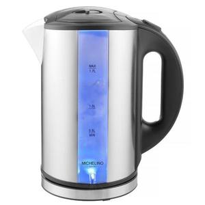 Fierbator electric Michelino 74320, 2200W, 1.7 litri, otel inoxidabil, pereti dubli, iluminare LED imagine