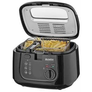 Friteuza cu ulei Michelino 74293, 2.5 litri, 1800 W, termostat cu reglare continua 150-190°, negru imagine
