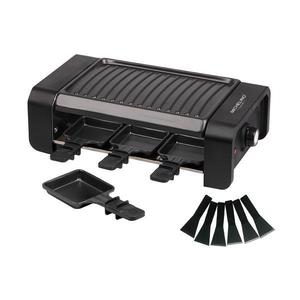 Gratar electric Raclette Michelino 74381, 900 W, 6 tigai antiaderente, baza din otel inoxidabil imagine