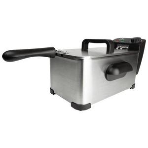 Friteuza cu ulei Lentz 10200, 3 litri, 2000 W, termostat cu reglare continua 150-190°, otel inoxidabil imagine