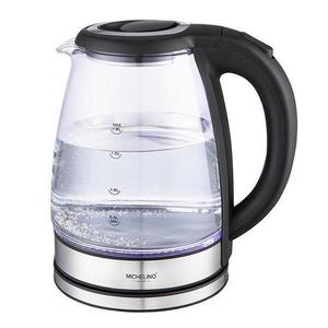 Fierbator electric 139365 Michelino, 1.8 litri, 1800 W, sticla, iluminare LED albastru imagine