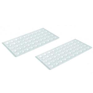Buline autoadezive pentru mobilier, set 100 bucati, silicon transparent, D: 10 mm imagine