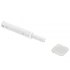 Amortizor bumper incastrat cu magnet pentru usa mobilier, alb, L: 70.2 mm imagine