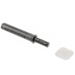 Amortizor bumper incastrat cu magnet pentru usa mobilier, negru, L: 70.2 mm imagine