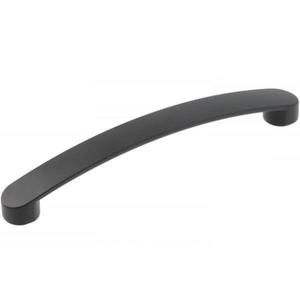 Maner pentru mobila Genua, finisaj negru mat GT, L: 168 mm imagine
