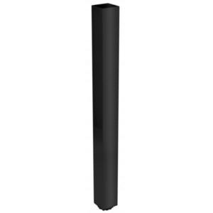 Picior cu profil patrat 60x60 mm, finisaj negru, pentru masa, H: 710 mm imagine