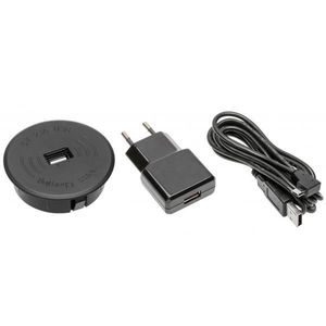 Incarcator wireless, incastrat, cablu 2 m, negru imagine