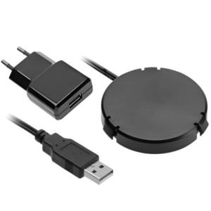 Incarcator wireless, ascuns sub blat, cablu 2 m, negru imagine