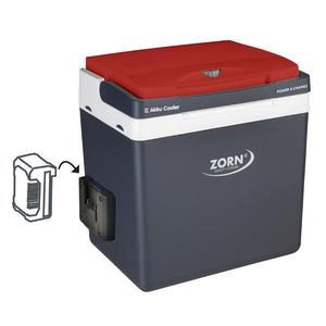 Lada frigorifica auto si camping Zorn 26 Lne PX, 25 litri, alimentare 12V/230V, racire si incalzire, alb-rosu-gri imagine