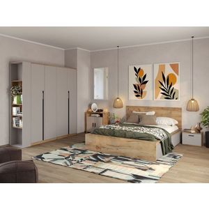 Set Mobila Dormitor Casmir / Stejar Siena C04 imagine