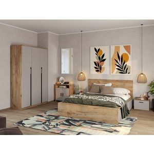 Set Mobila Dormitor Casmir / Stejar Siena C01 imagine