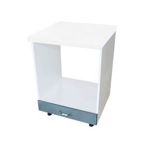 Corp pentru cuptor incorporabil cu sertar Zebra, Alb / MDF Albastru, cu blat alb, 60 x 85 x 60 cm imagine