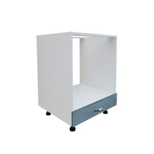Corp pentru cuptor incorporabil cu sertar Zebra, alb / Mdf Albastru, fara blat, 60 x 82 x 57 cm imagine