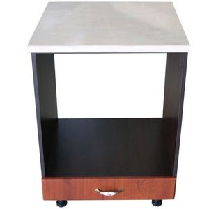 Corp pentru cuptor incorporabil cu sertar Zebra, wenge/MDF Cedru, cu blat Travertin, 60 x 85 x 60 cm imagine