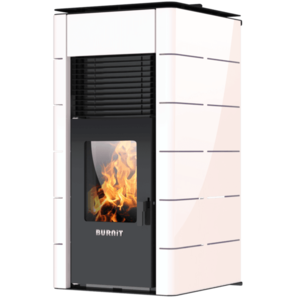 Termosemineu pe peleti Burnit Concept New Swan White 13 kW imagine