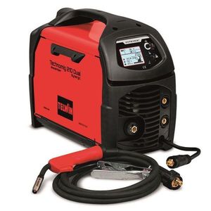 Aparat sudura MIG-MAG/MMA/TIG Telwin TECHNOMIG210DUAL_SYNERGIC_MULTIPROCES, 200 A, sarma otel 0.6-1 mm, electrozi 1.6-3.2 mm, cu accesorii imagine